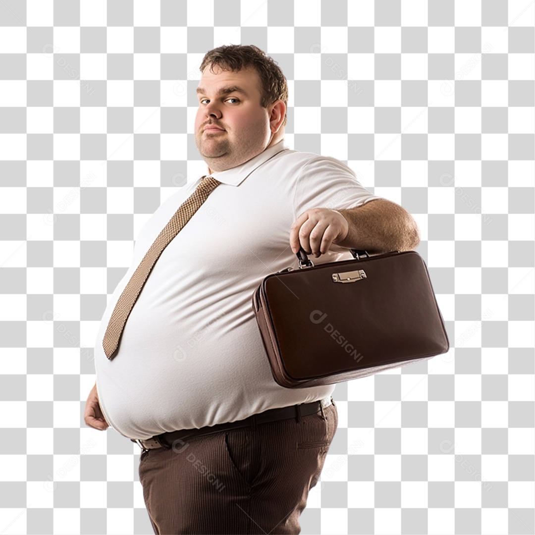 Homem Obeso PNG Transparente