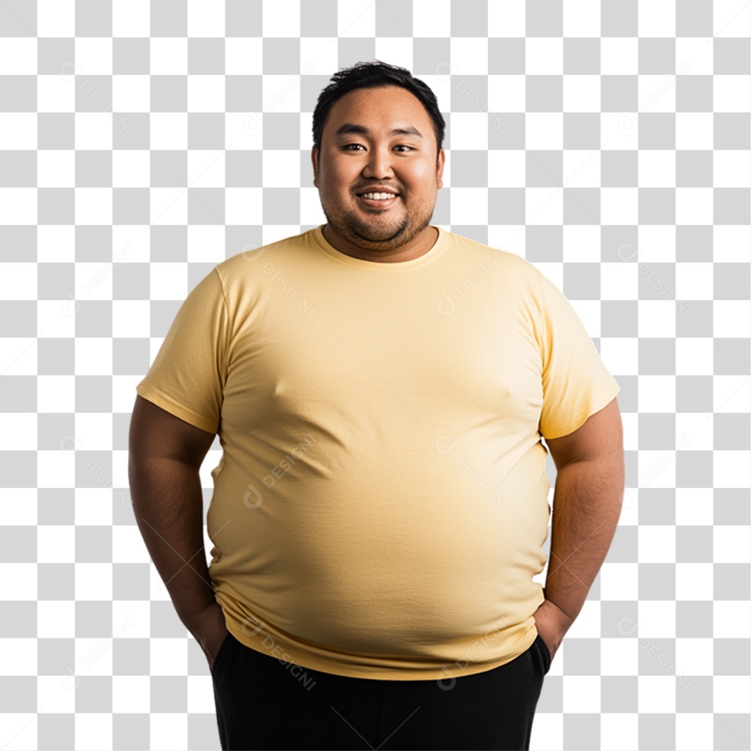 Homem Obeso PNG Transparente