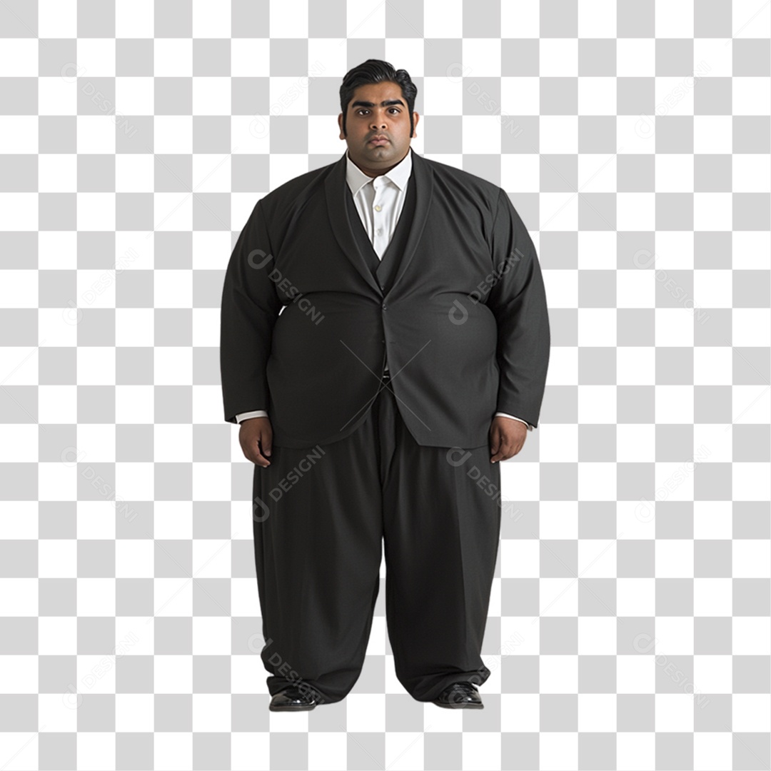 Homem Obeso PNG Transparente