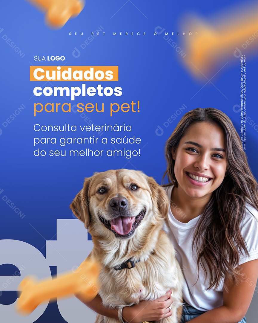 Petshop Cuidados Completos Social Media PSD Editável