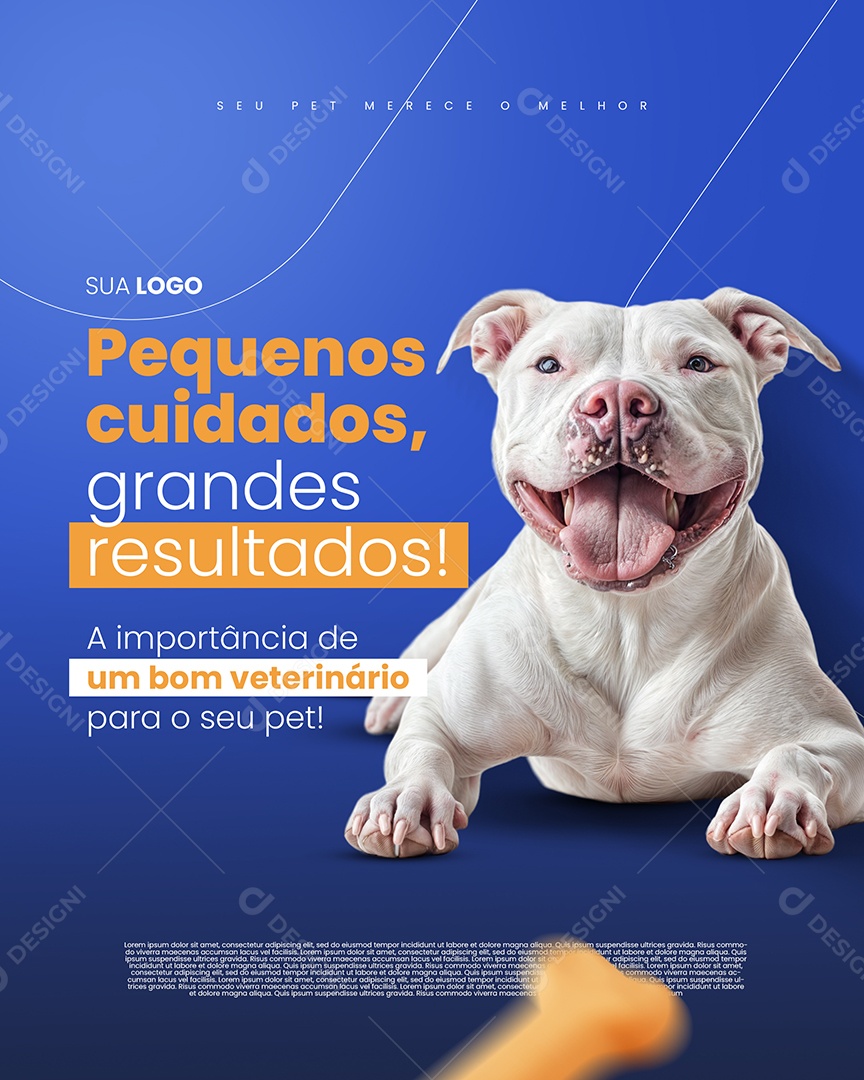 Petshop Grandes Cuidados Social Media PSD Editável