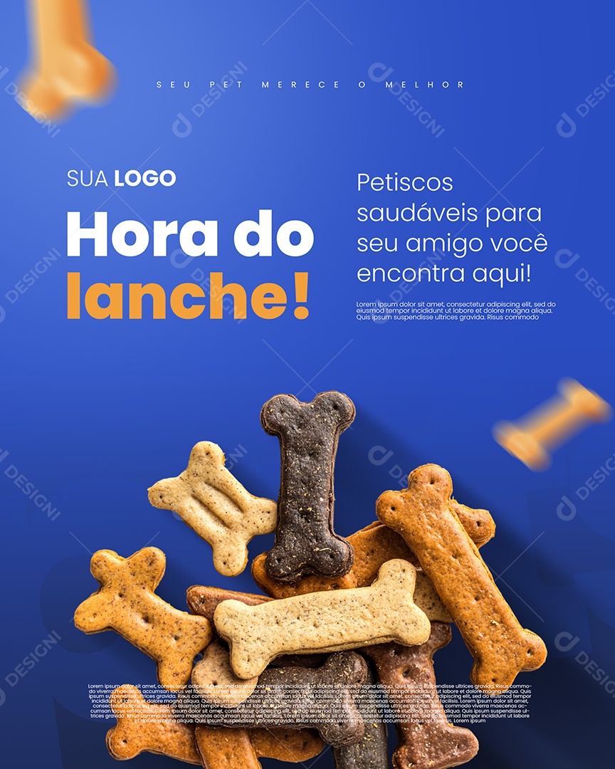 Pet Shop Petiscos Social Media PSD Editável