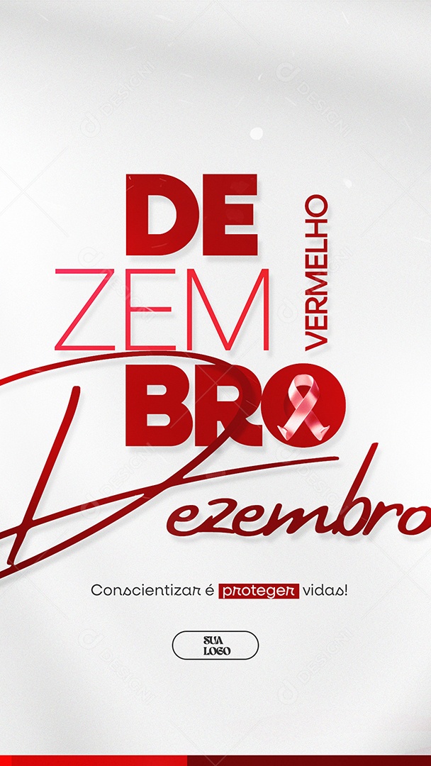 Story Dezembro Vermelho A Prevenção Salva Social Media PSD Editável