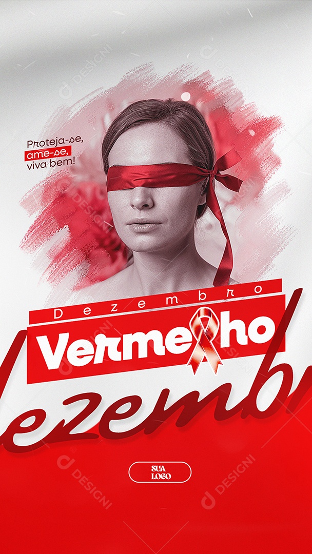 Story Dezembro Vermelho A Prevenção Salva Social Media PSD Editável