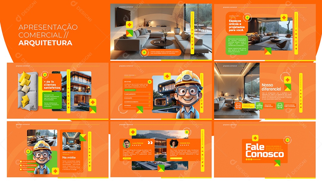 Apresentação Comercial Arquitetura PSD Editável