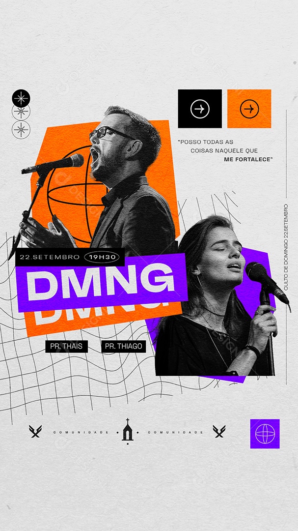 Story Gospel DMNG Social Media PSD Editável