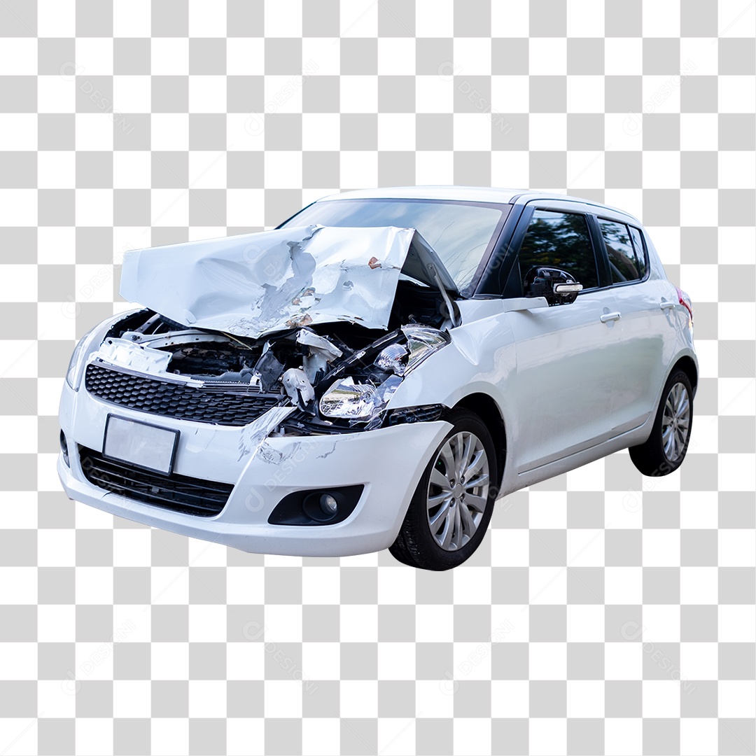 Carro Batido Amassado PNG Transparente