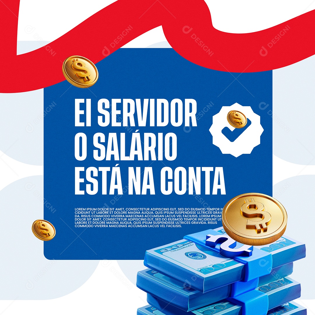 Prefeitura Sálario Está Na Conta Social Media PSD Editável