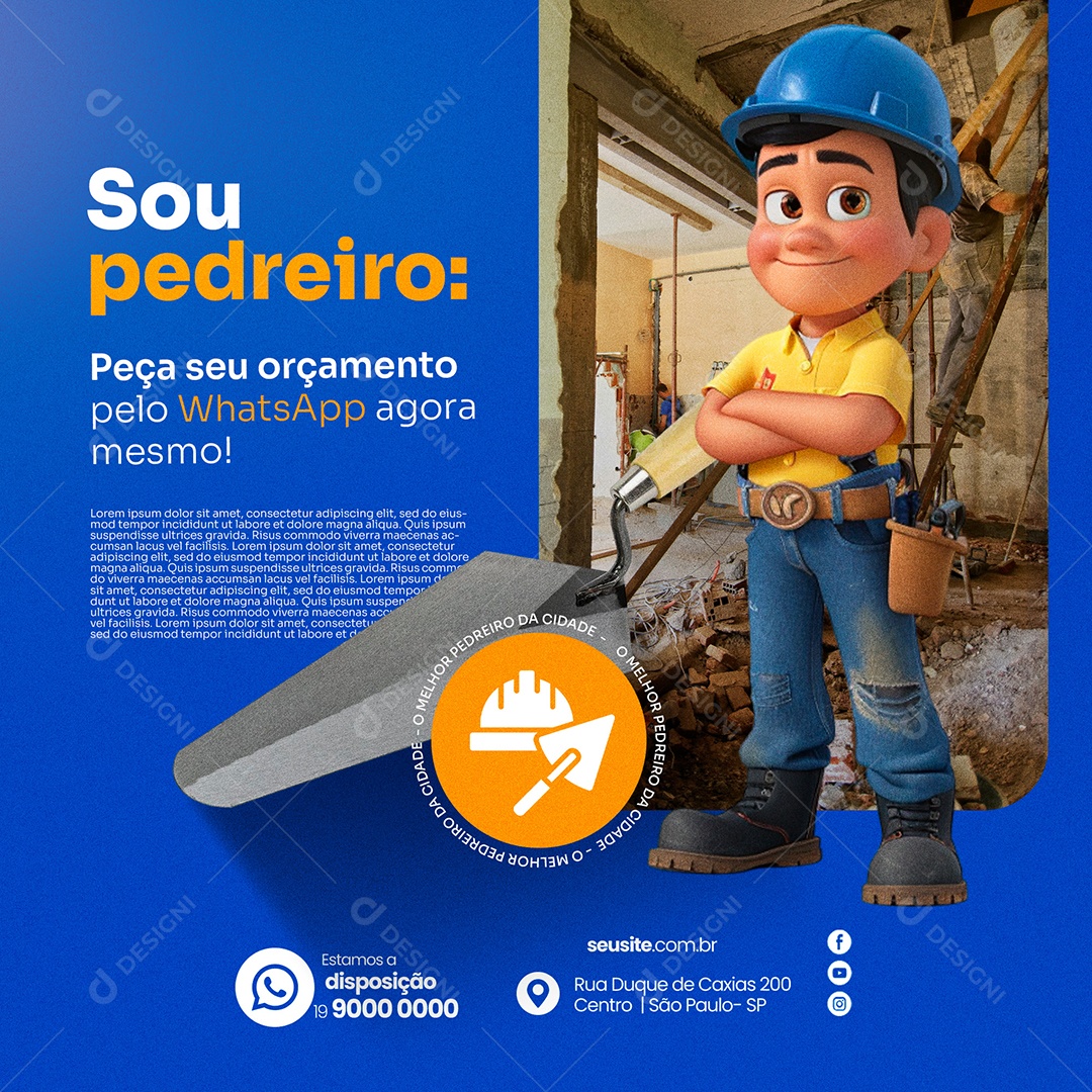 Orçamento Via Whatsapp Social Media PSD Editável