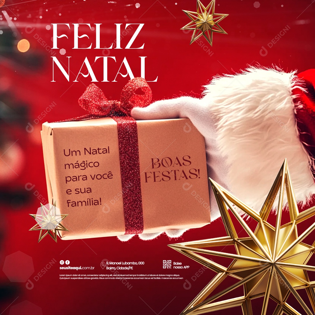 Merry Christmas December 25 Social Hope Media PSD Editable