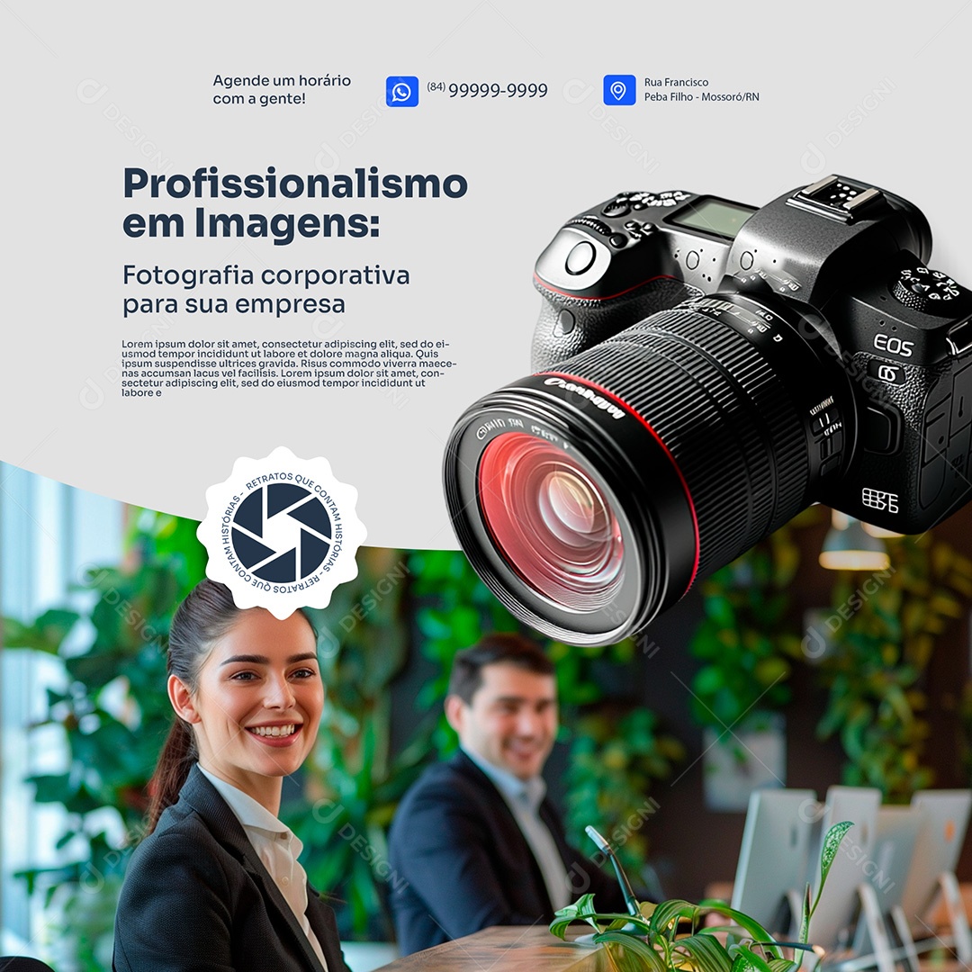 Fotógrafo Profissionalismo Em Imagens Social Media PSD Editável