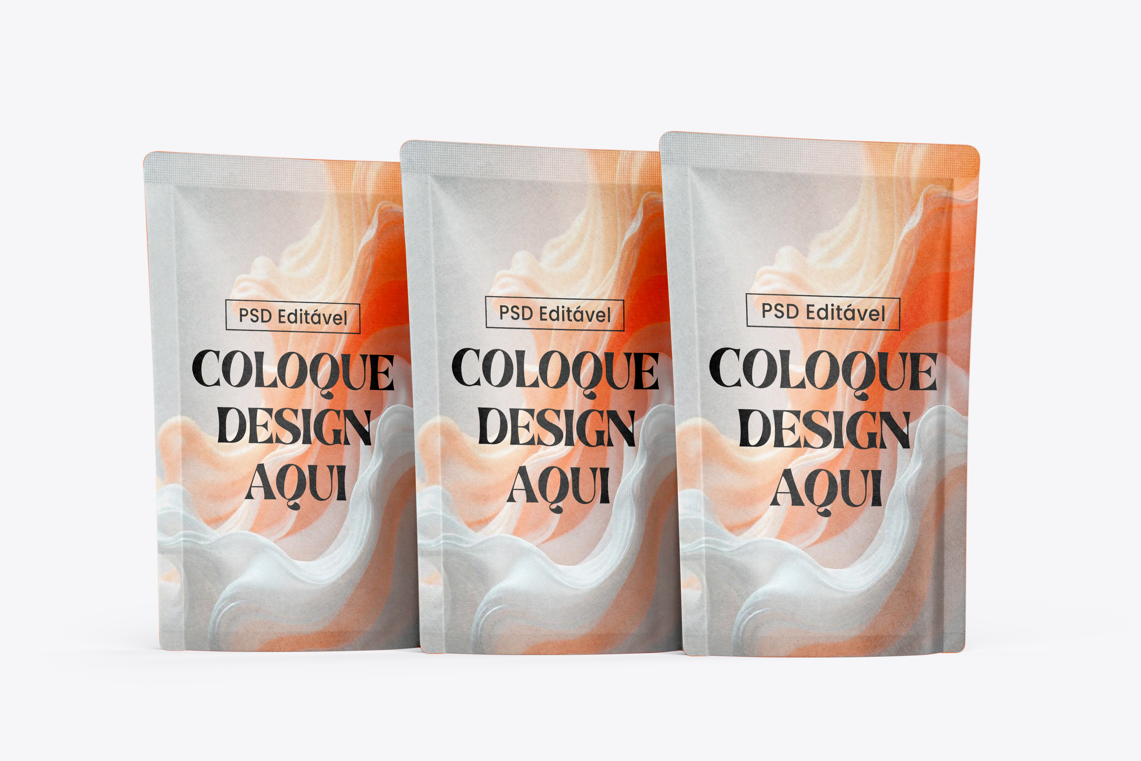 Mockup De Três Pacotes PSD Editável