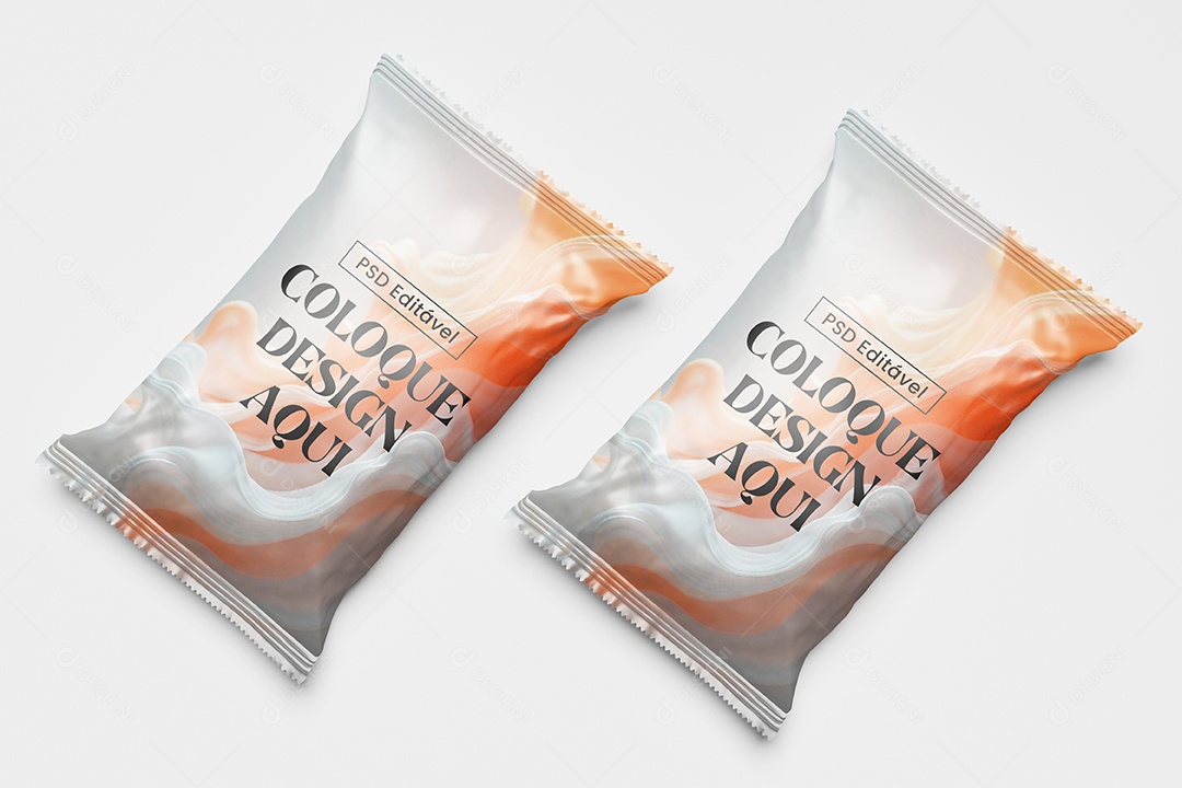 Mockup Embalagem de Doce PSD Editavel