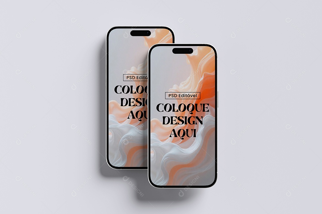 Mockup de Dois Celular PSD Editável