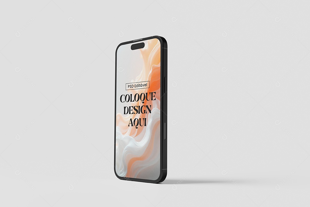 Mockup de Celular de Lado PSD Editável
