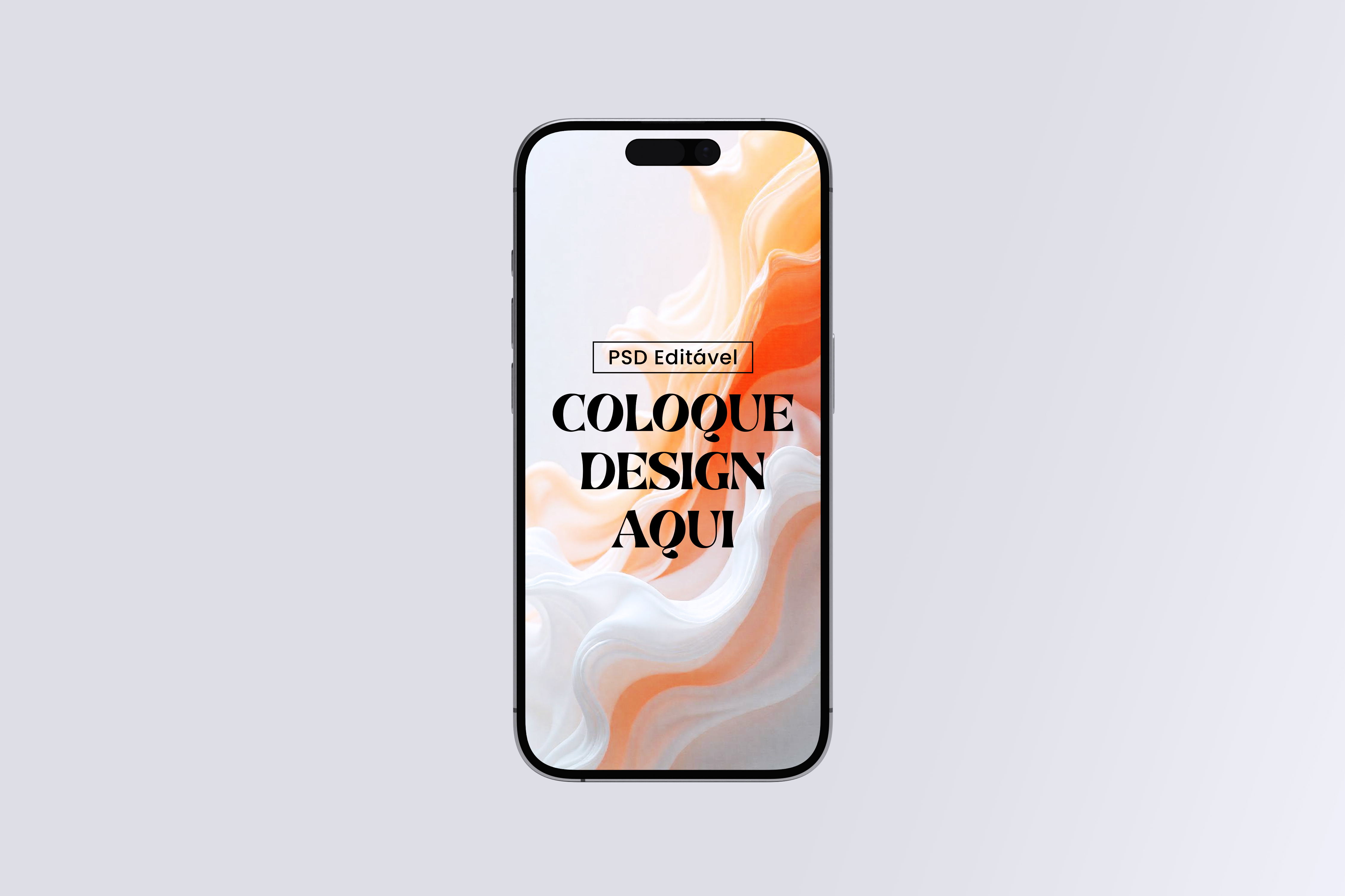 Mockup de Celular de Frente PSD Editável