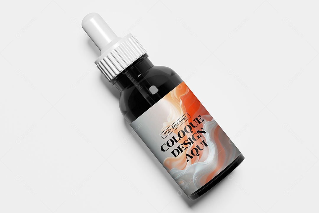 Frasco Conta Gostas Mockup PSD Editável