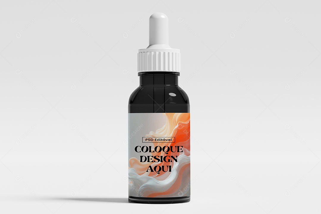 Frasco Conta Gostas Mockup PSD Editável