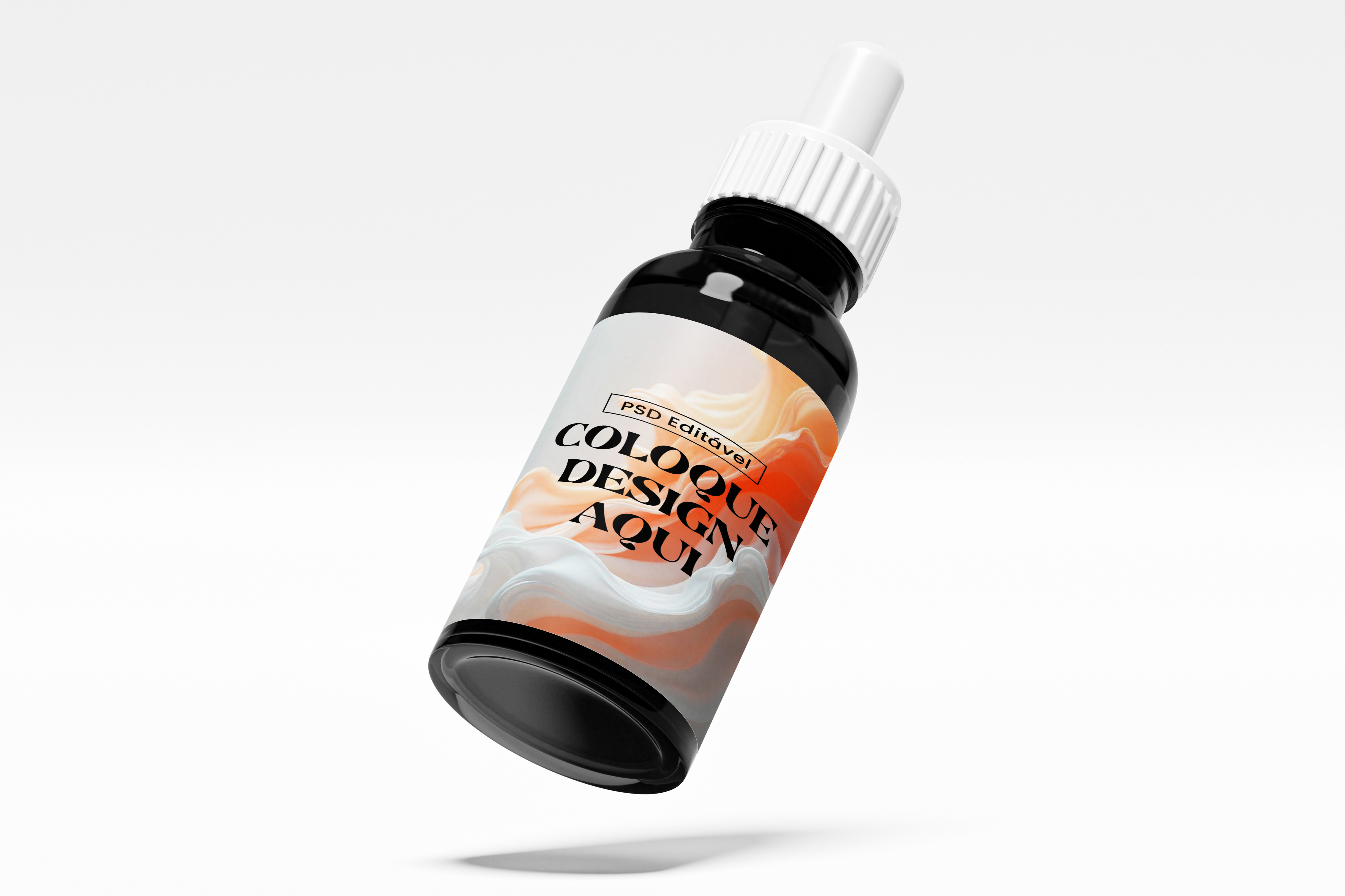 Frasco Conta Gostas Mockup PSD Editável