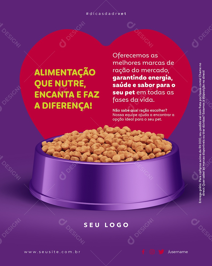 As Melhores Rações Do mercado Social Media PSD Editável