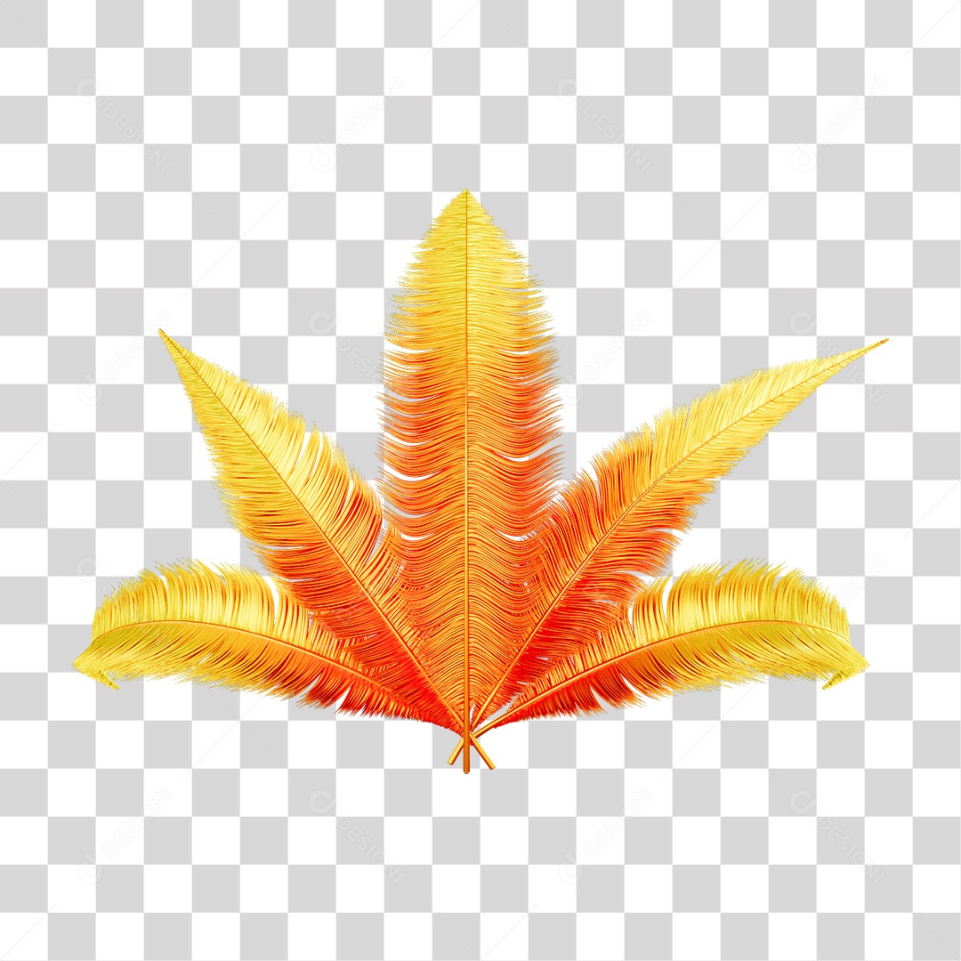 Penas Decoração Enfeite de Carnaval PNG Transparente