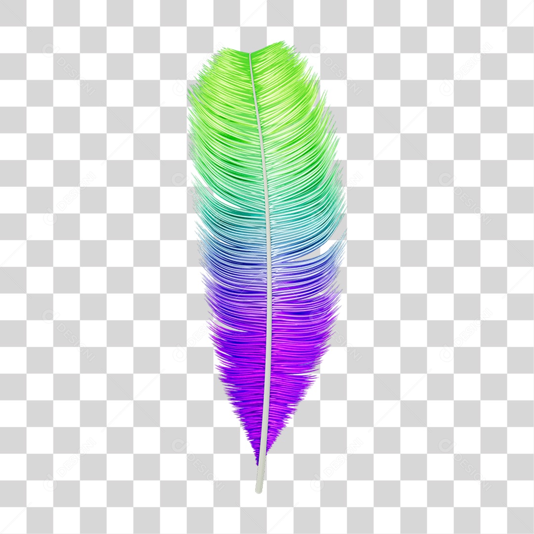 Pena Decoração Enfeite de Carnaval PNG Transparente