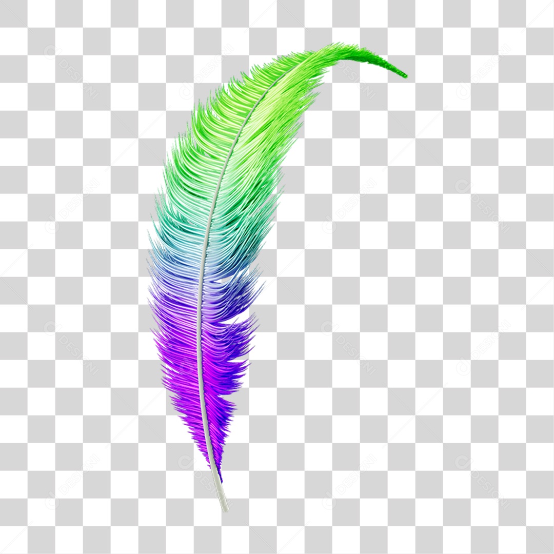 Pena Decoração Enfeite de Carnaval PNG Transparente