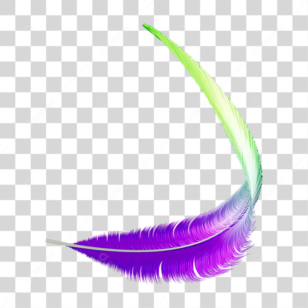 Pena Decoração Enfeite de Carnaval PNG Transparente