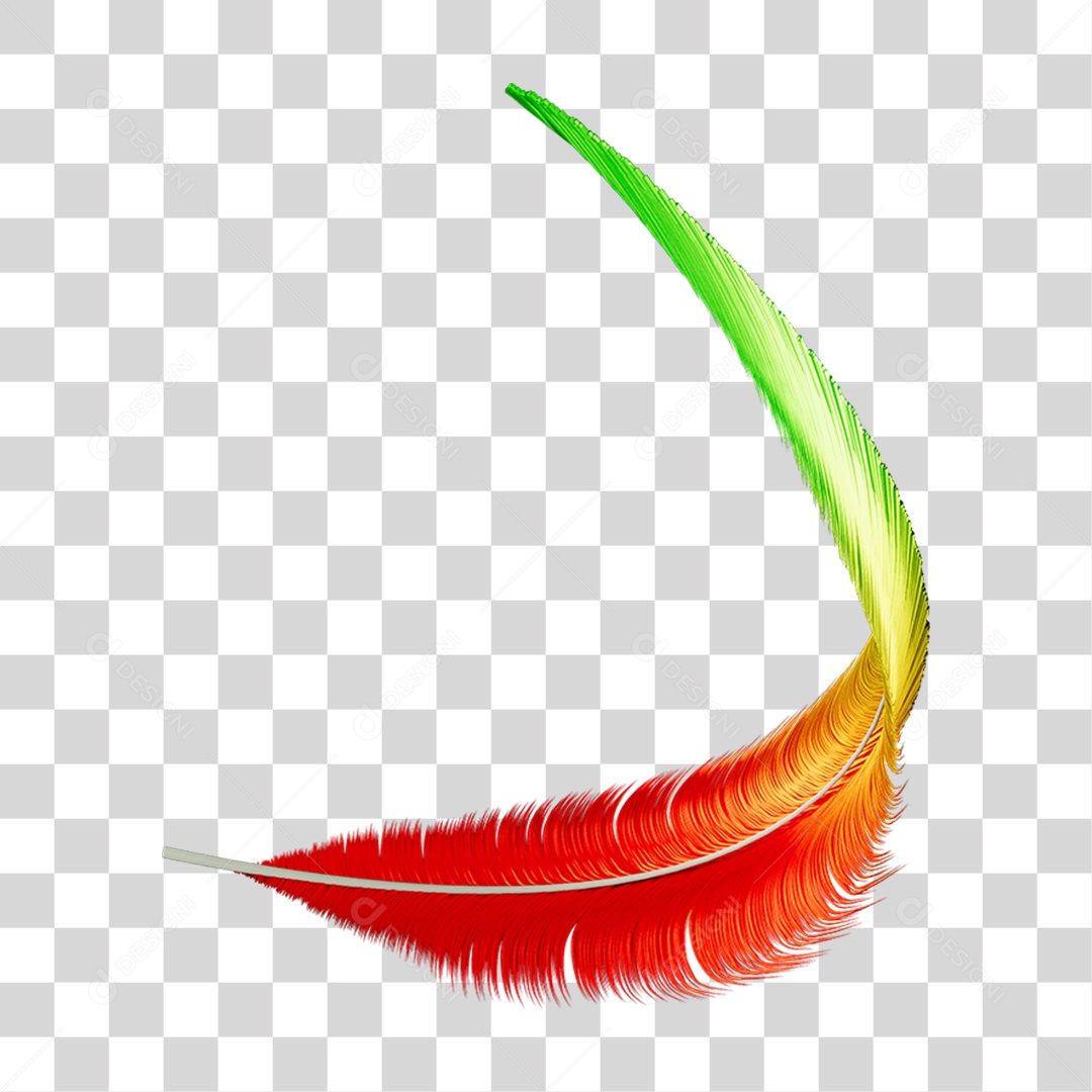 Pena Decoração Enfeite de Carnaval PNG Transparente