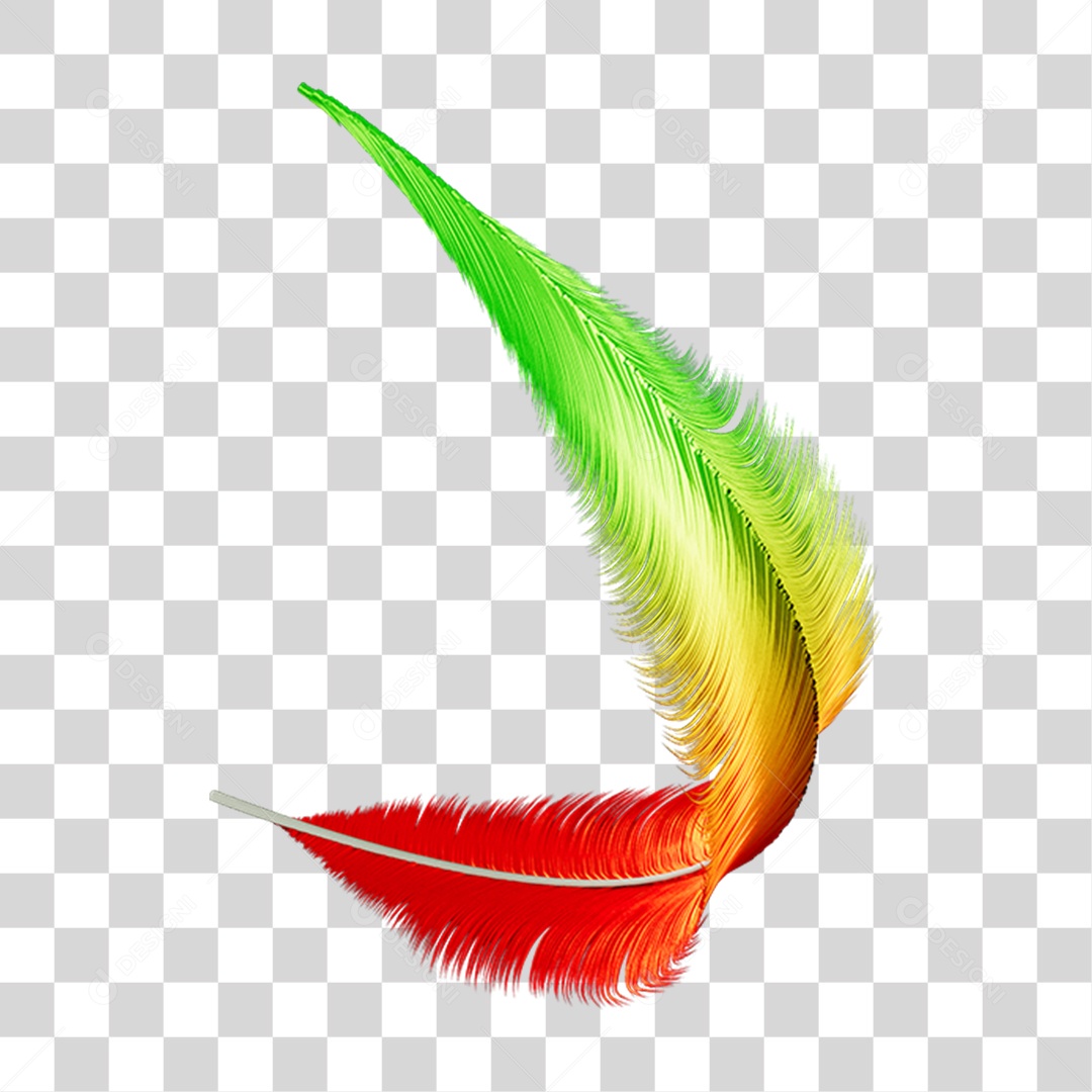 Pena Decoração Enfeite de Carnaval PNG Transparente