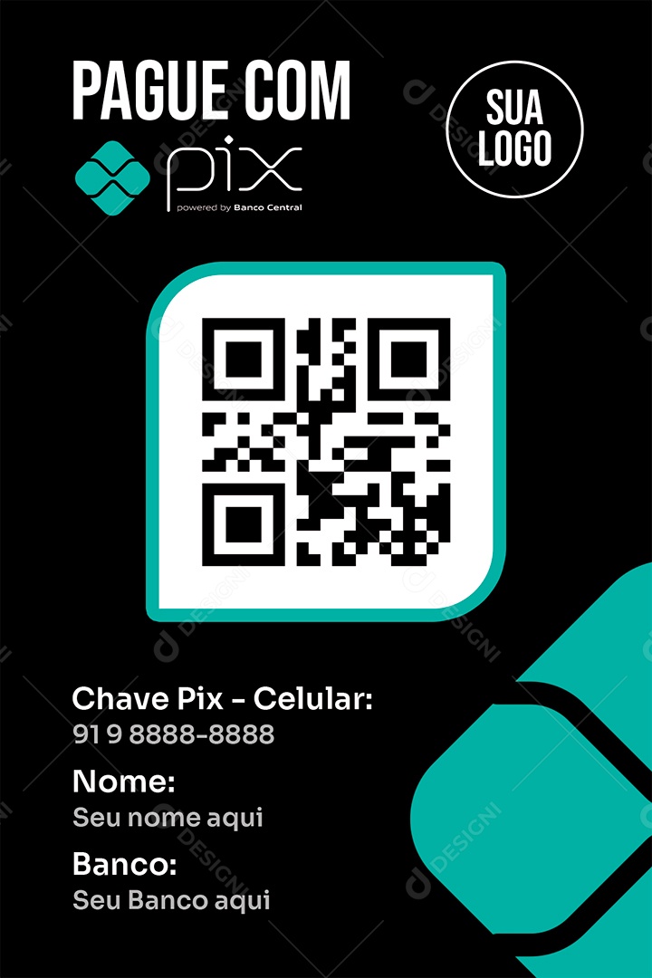 Placa Pix Personalizada