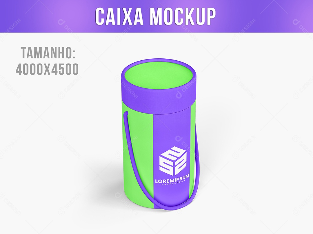 Caixa Mockup PSD Editável