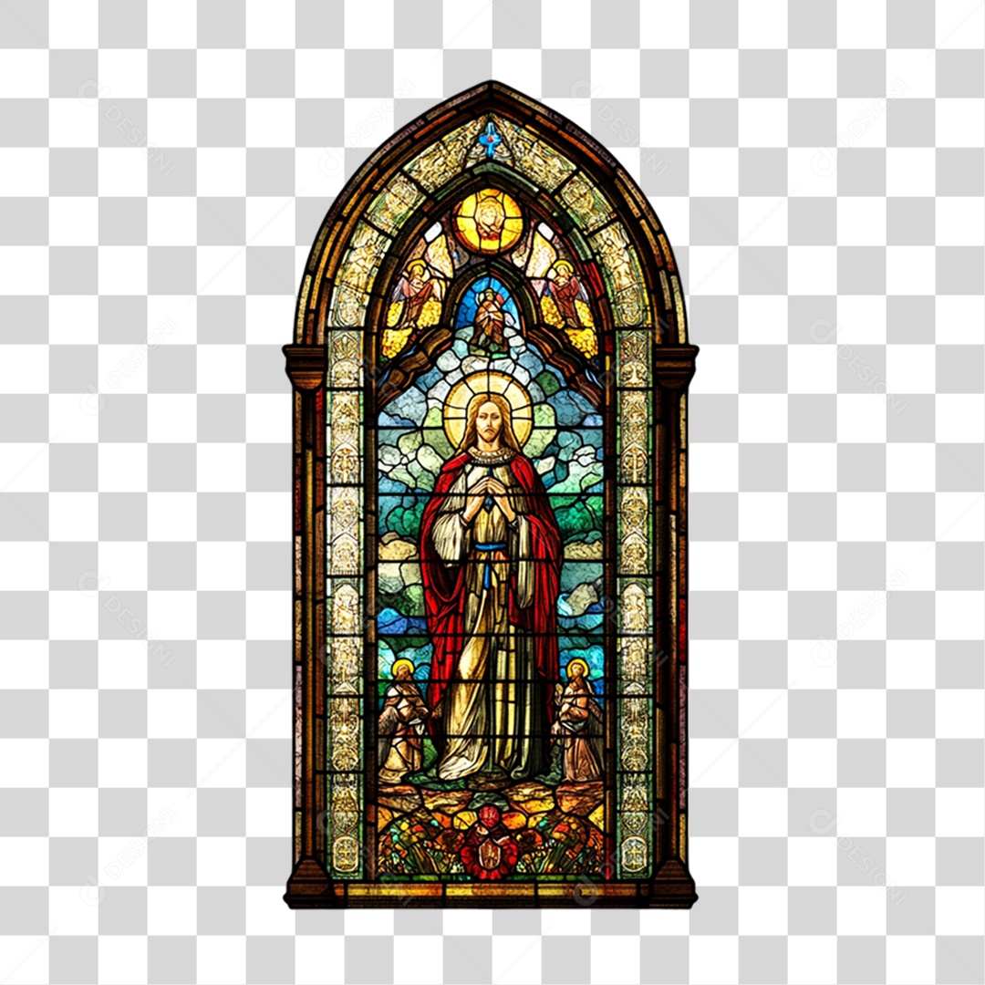 Vidro de Igreja Janela PNG Transparente