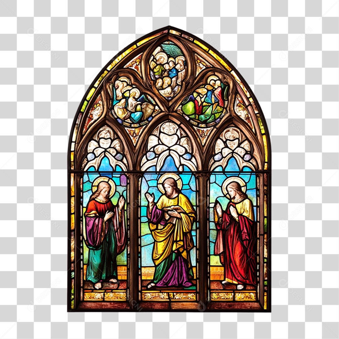 Vidro de Igreja Janela PNG Transparente