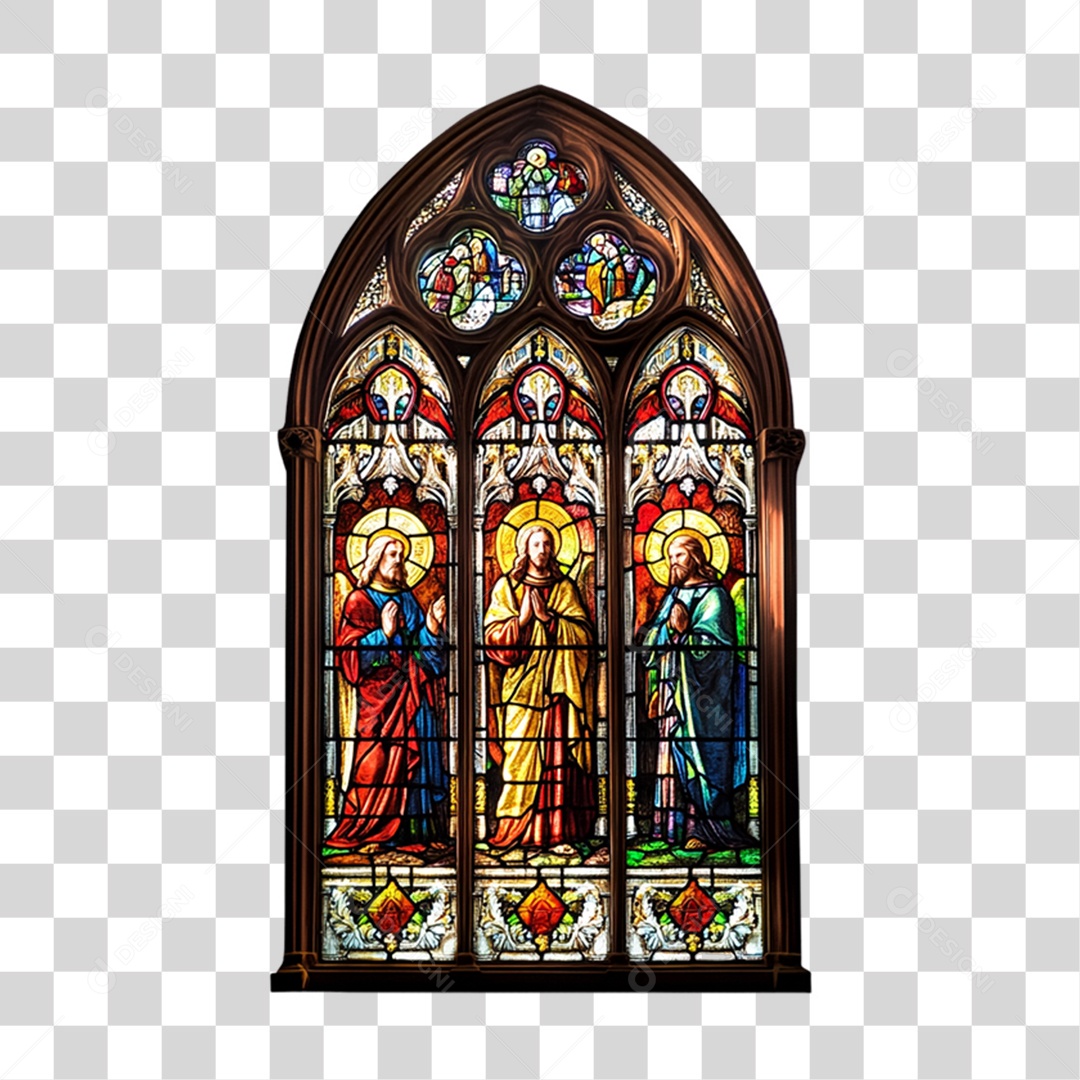 Vidro de Igreja Janela PNG Transparente