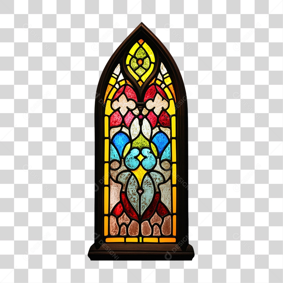 Vidro de Igreja Janela PNG Transparente
