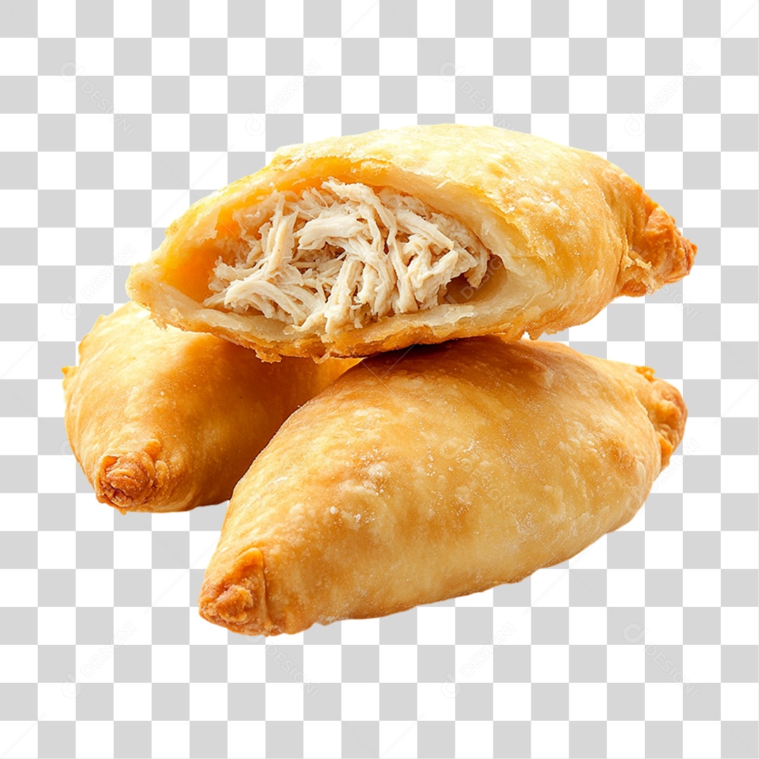 Prato com Salgados Lanche PNG Transparente