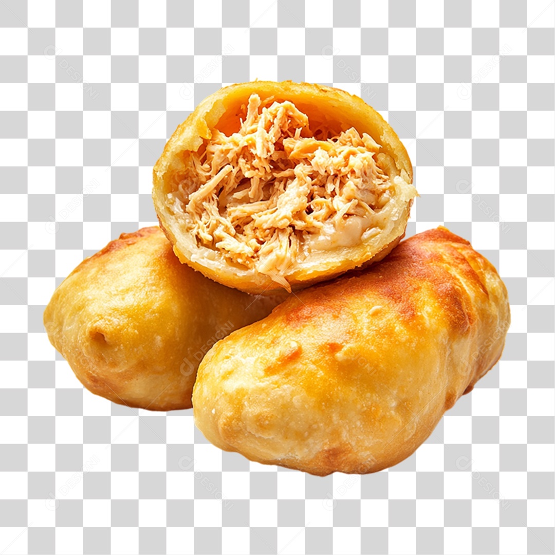 Prato com Salgados Lanche PNG Transparente
