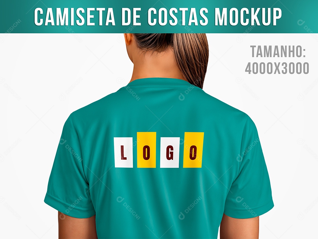 Camiseta de Costa Mockup PSD Editável