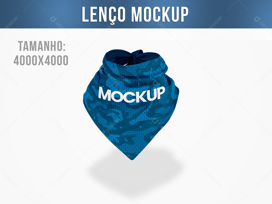Lenço Mockup PSD Editável