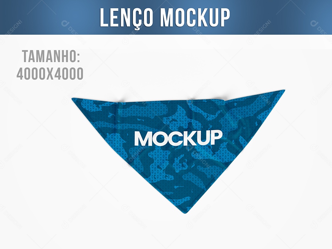 Lenço Mockup PSD Editável