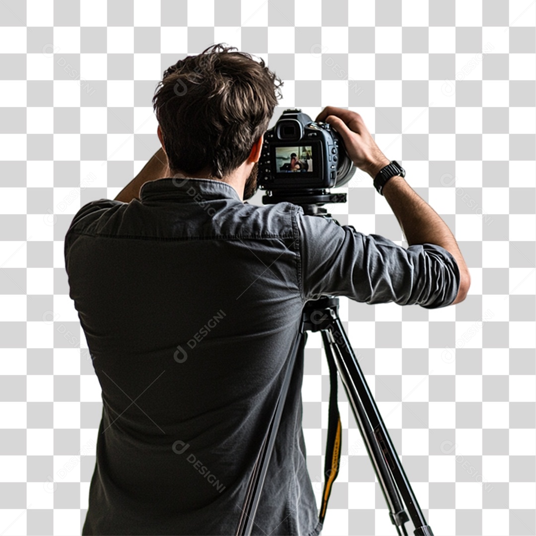 Homem Fotógrafo PNG Transparente