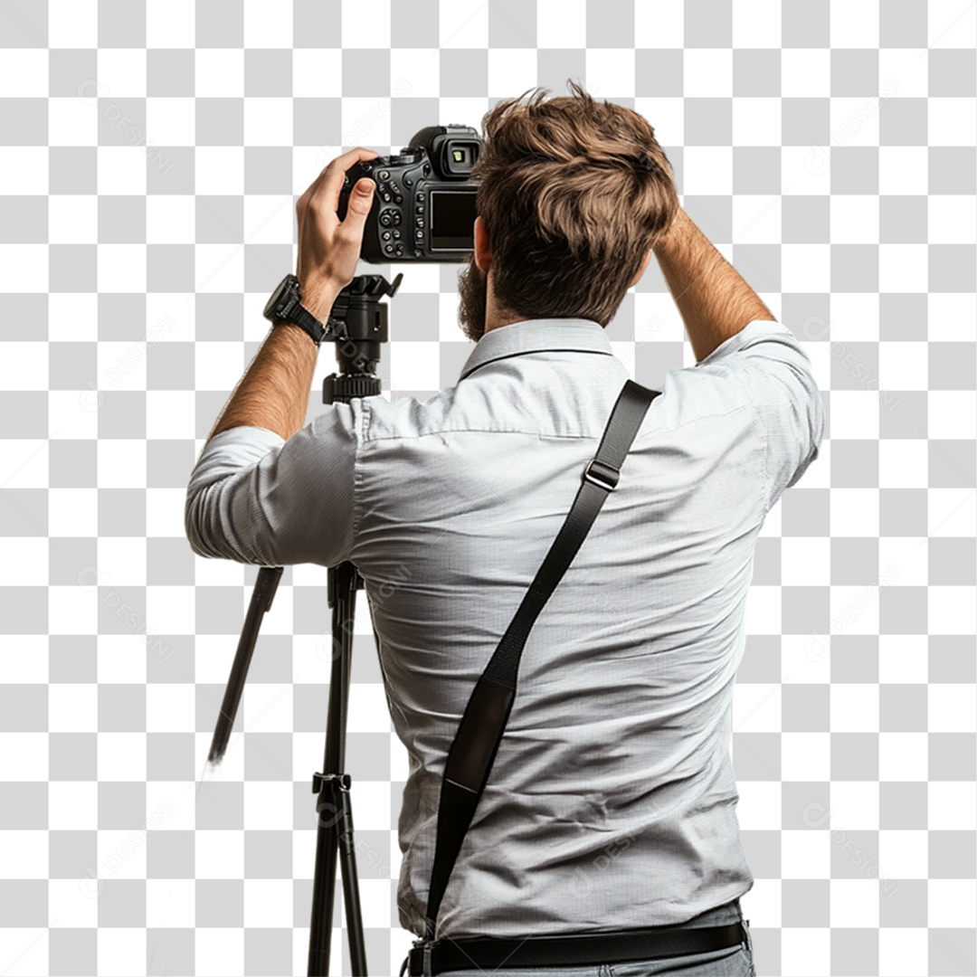Homem Fotógrafo PNG Transparente