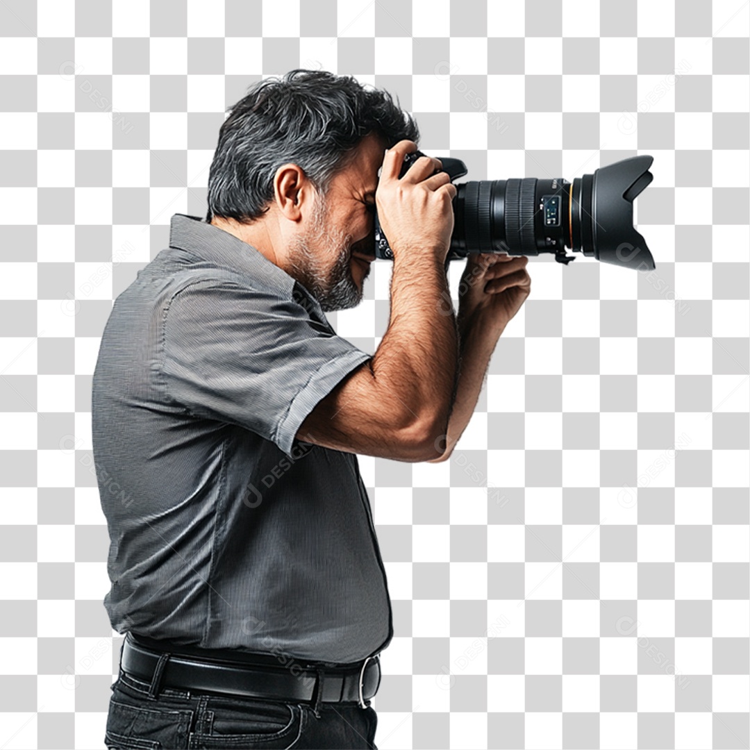 Homem Fotógrafo PNG Transparente