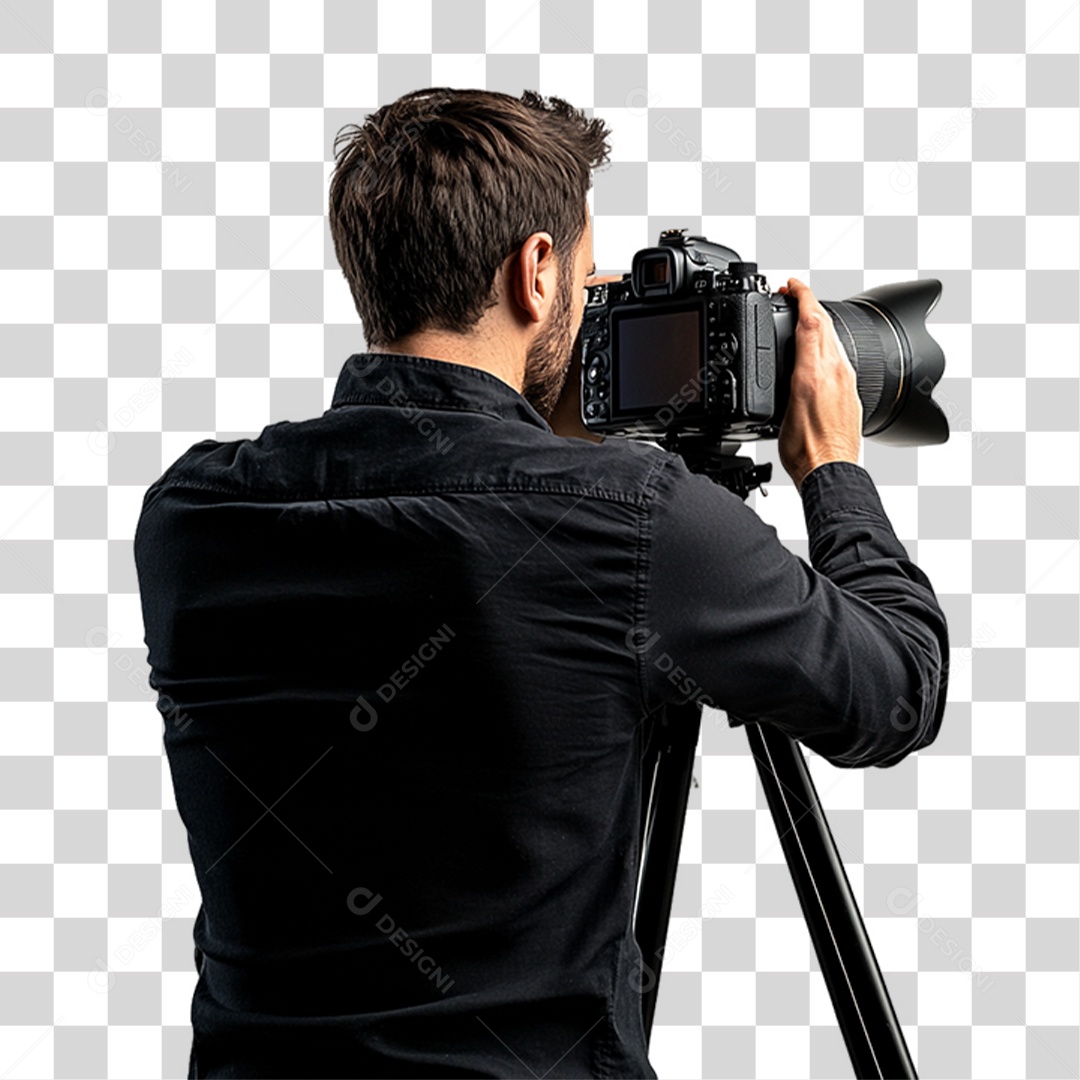 Homem Fotógrafo PNG Transparente