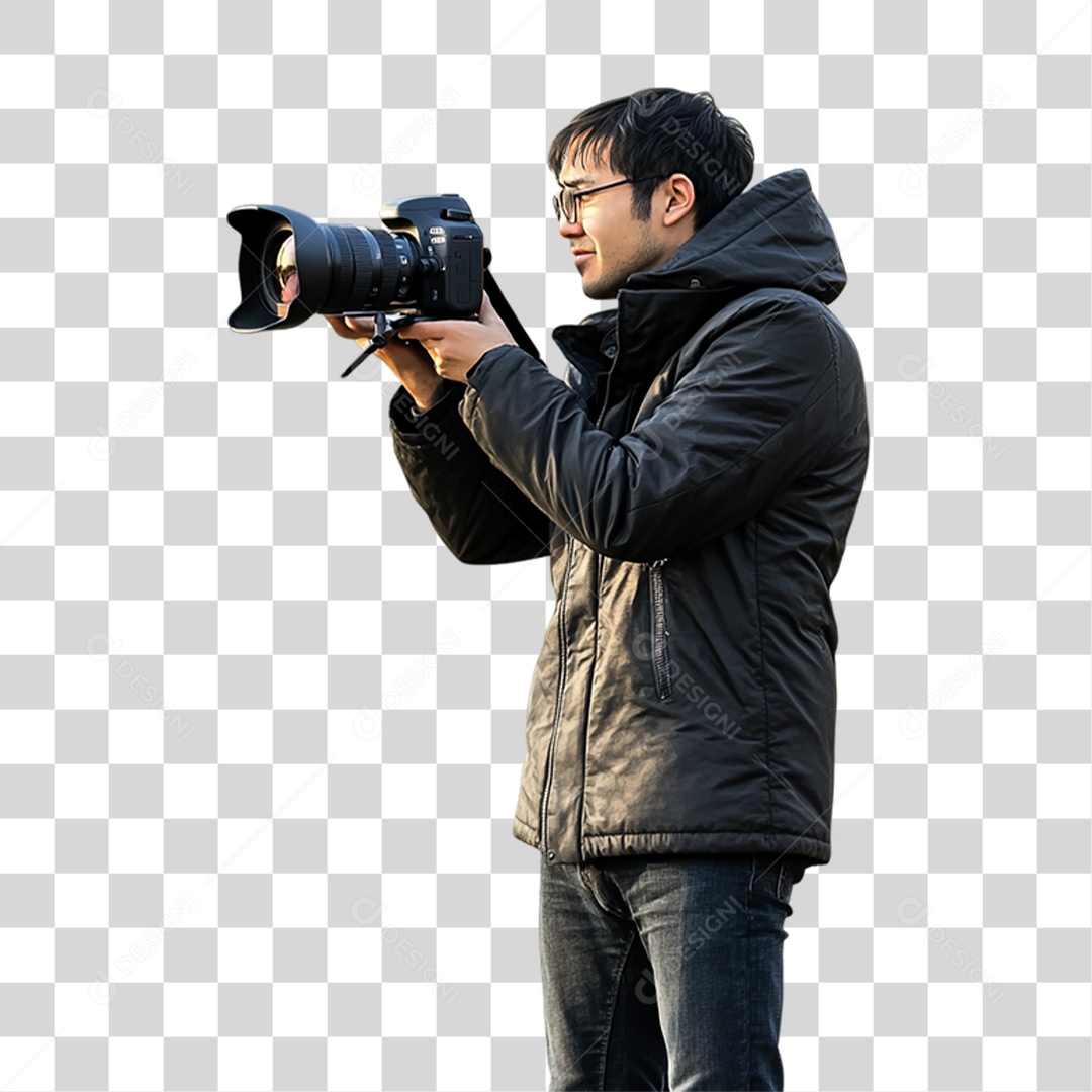 Homem Fotógrafo PNG Transparente