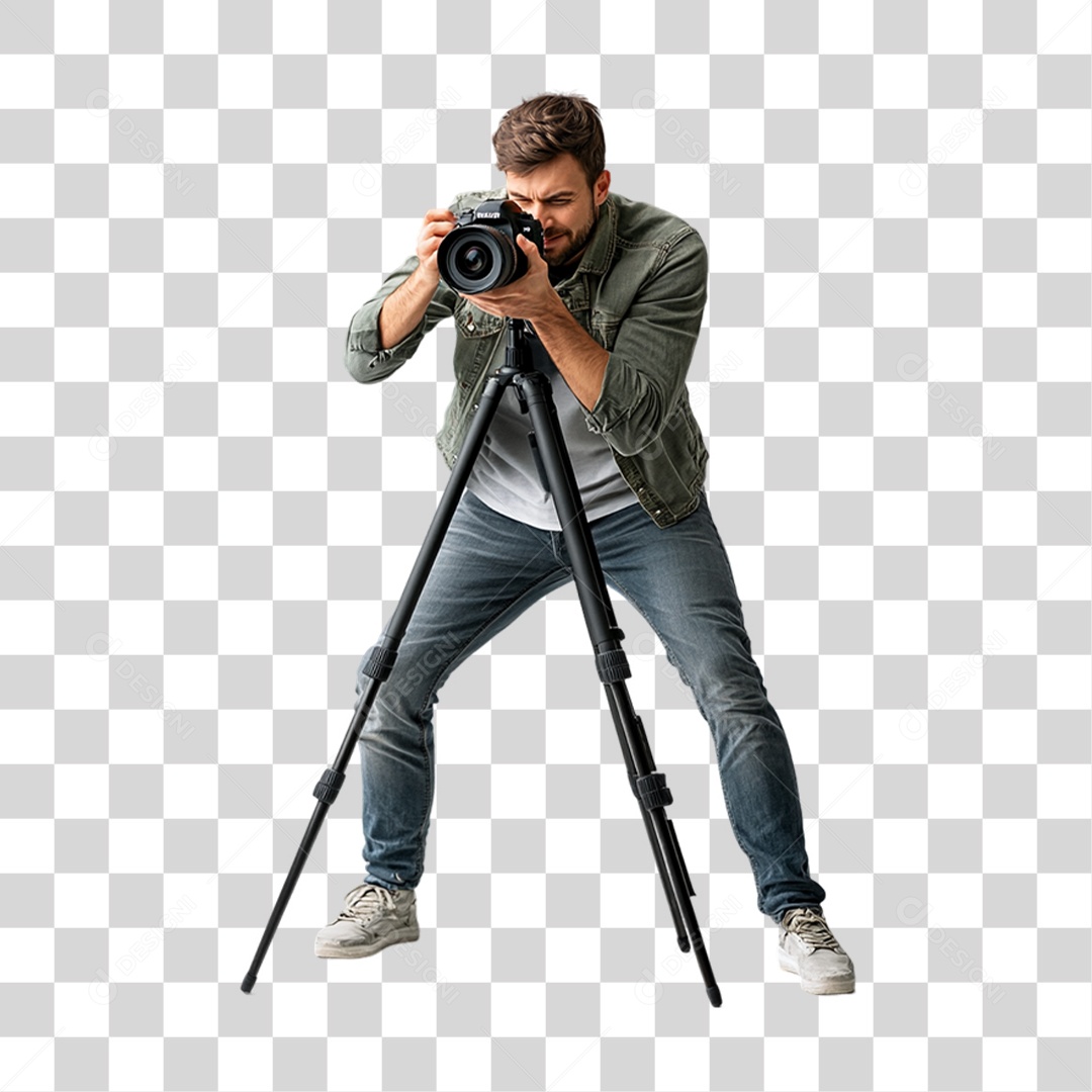 Homem Fotógrafo PNG Transparente