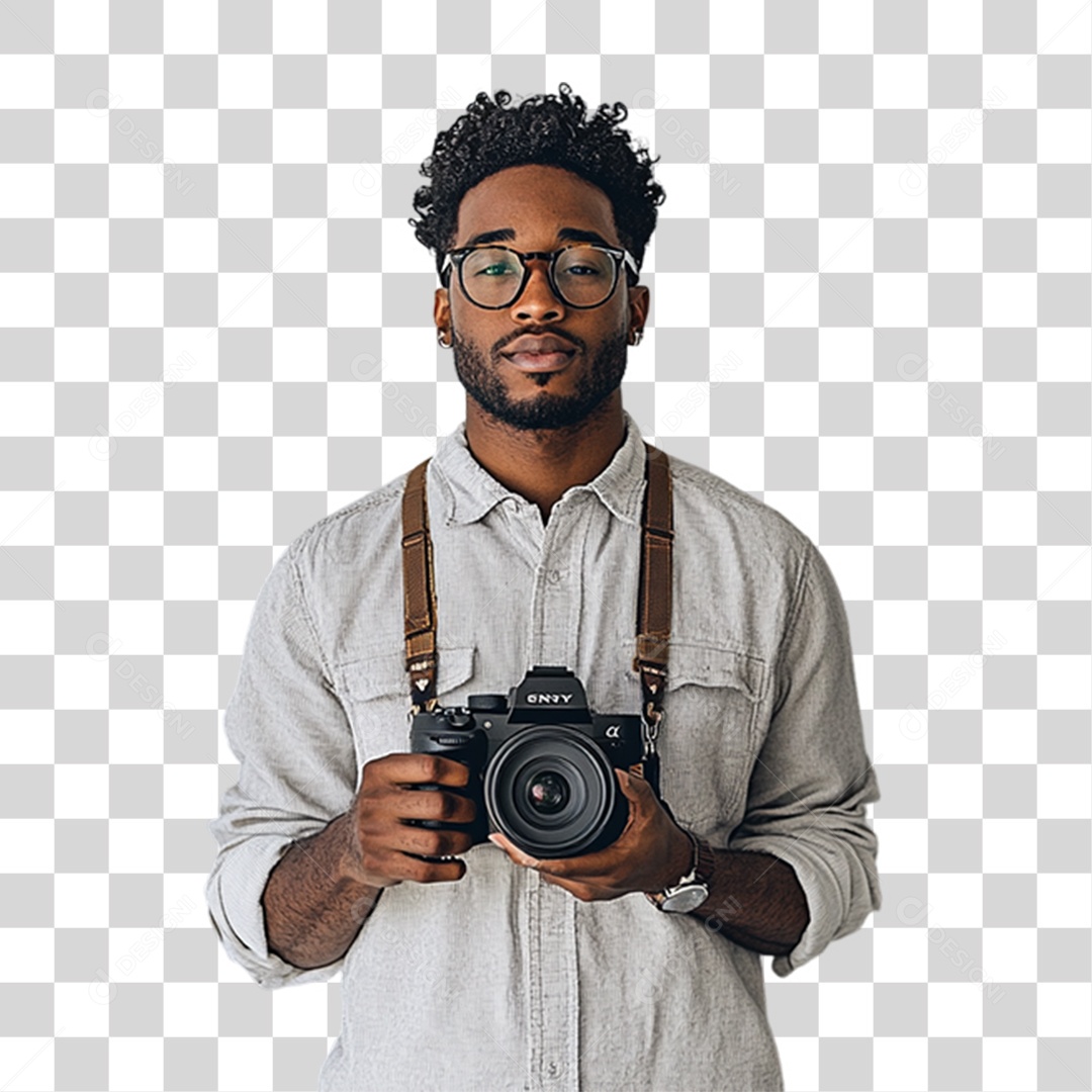 Homem Fotógrafo PNG Transparente