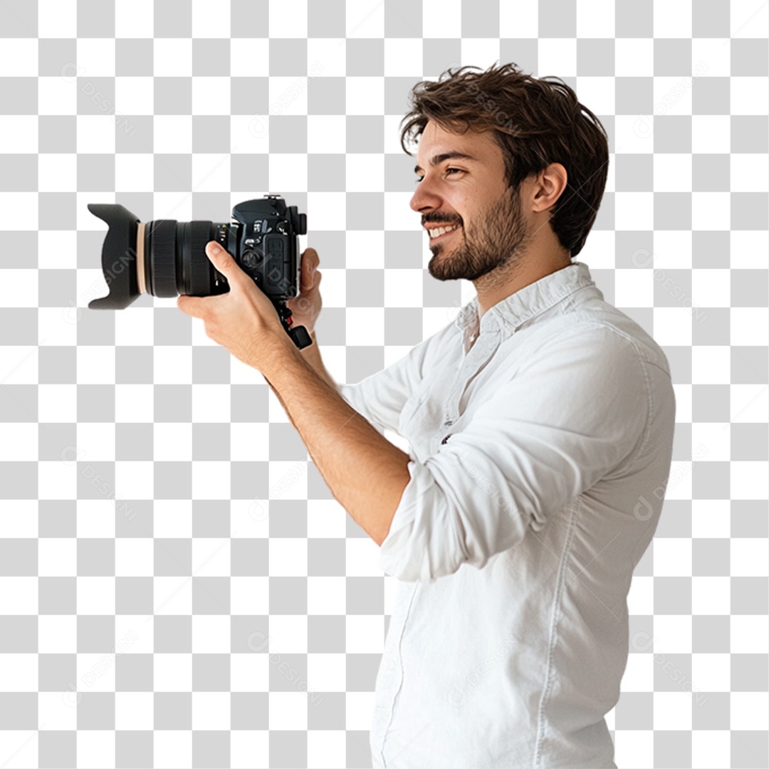 Homem Fotógrafo PNG Transparente