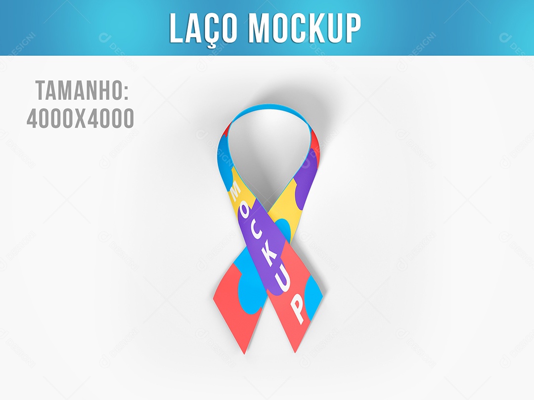 Laço Mockup PSD Editável